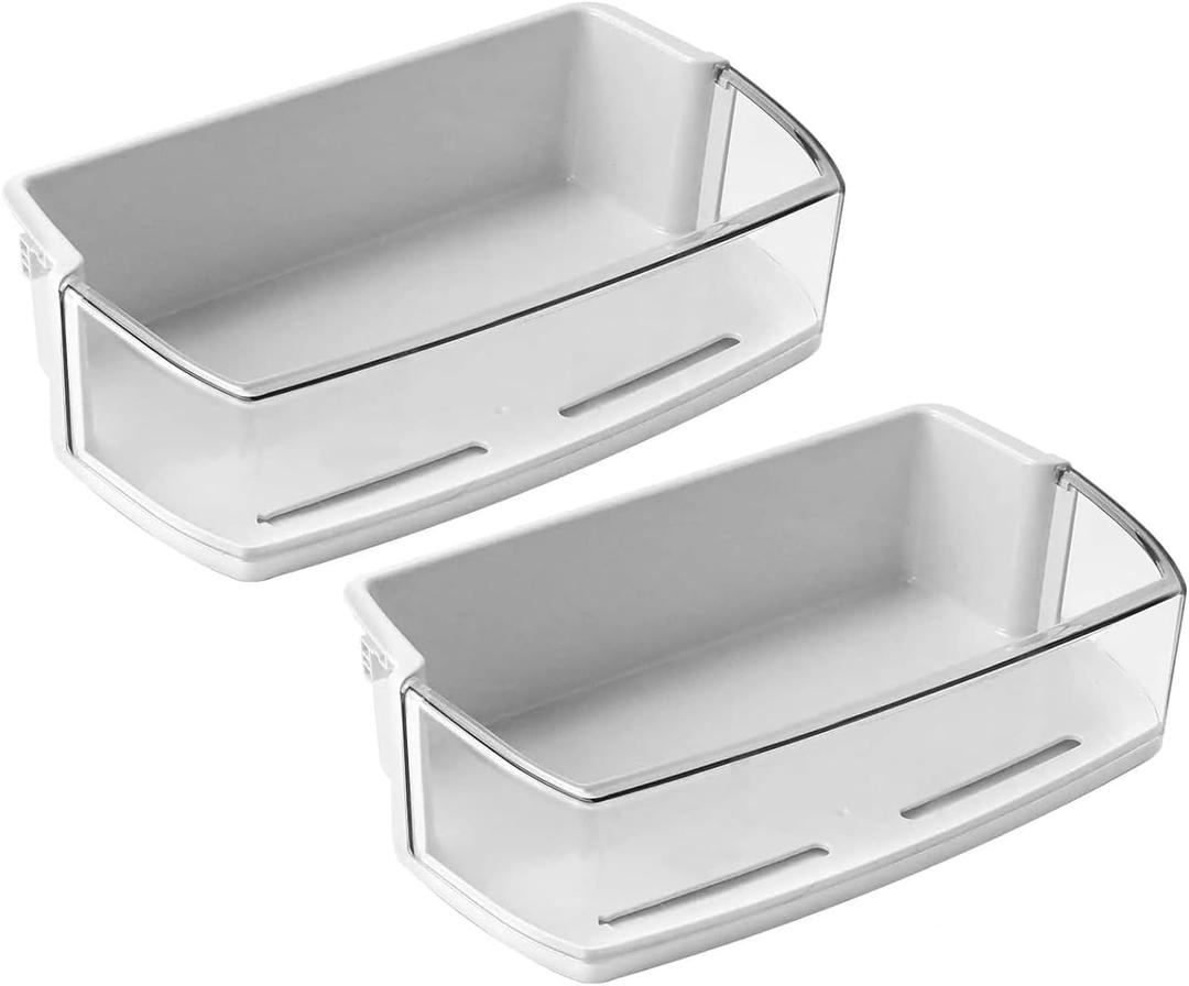 [2 PACK] AAP73631502 Refrigerator Door Shelf (Right) Replacement PD00005335 2443758 AP4563994 PS2581944 EAP2581944 compatible with LG KENMORE Refrigerator Door Shelves - BY AMI PARTS