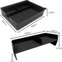 Zxiaochun 2PCS Center Console Organizer Compatible with 2023 2024 2025 2026 Honda Pilot & 2026 Honda Passport Interior Accessories, Armrest Box Tray Gear Shift Storage Tray