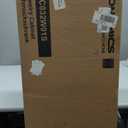 SONGMICS 55 Inches Tall Spacious Jewelry Cabinet, Jewelry Armoire with Light-Up Interior Mirror, Wall or Door Mounted Jewelry Storage Organizer, Lockable, Gift Idea, Cloud White UJJC032W01