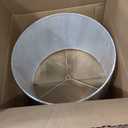 Aspen Creative 31012A Transitional Hardback Drum Shape Spider Construction Lamp Shade in Off White, 14" x 14" x 11"