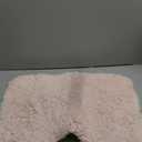 Pink Toilet Rug 22x24 Non Slip Fluffy Toilet Floor Mat U Shaped Washable Bathroom Contour Rug for Toilet Absorbent Thick Toilet Carpet