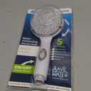 Camco RV Shower Head - Features Convenient On/Off Switch & 5 Different Spray Patterns - Designed to Conserve Potable Water - Simple to Clean w/Rubber Spray Tips - White (43711)