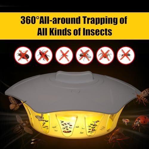 2 Pack Flea Trap with 10 Sticky Refill Discs