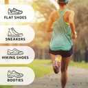 Womens Ankle Socks 4 Pairs Running Athletic Cushioned Sole Socks With Tab Anti-Blister (7-10)