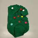 Dog Christmas Sweater Green Christmas Light Cardigans Dog Outfit Soft Warm Knitted Pet Clothes Cold Weather Puppy Clothes for Small Medium Large Dogs Cats M