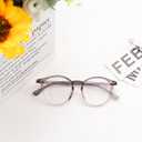 GUDVUE Blue Light Glasses, Computer/Gaming/TV/Phones Glasses for women, Anti Glare/UV400/Eye Strain (Gray Brown)