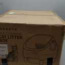 Thereye Self Cleaning Cat Litter Box, Open-Top Automatic Litter Box with Smart App and Safety Sensors, Large Auto Litter Box for Multiple Cats, 10L Waste Bin with Odor Control, Includes Trash Bag (Yellow)