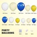 Blue Yellow Balloon Arch Kit - Yellow Blue Balloon Garland With White Latex Balloons for Birthday, Baby Shower, Wedding, Anniversary Party