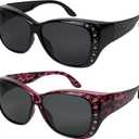 Sunglasses that Fit Over Glasses for Women UV Protection Polarized and HD Vision Fitover Eyeglasses