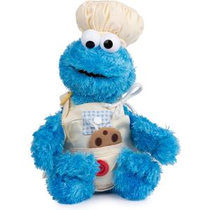 GUND Sesame Street Official Cookie Monster Teach Me Plush, Premium Plush Toy for Ages 1 & Up, Blue, 15