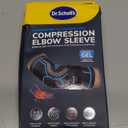 Dr. Scholl's Compression Elbow Sleeve with Massaging Gel, Breathable Fabric, Shock-Absorbing Elbow Compression Sleeve, Built-in Gel Padding & Support (Size L/XL)