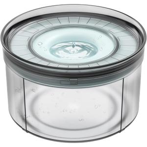 1Gallon No Spill Dog Water Bowl-3.8L Large Capacity, BPA-Free, Anti-Splash & Anti-Digging Design with Non-Slip Base for Messy Drinkers (Sapphire)