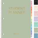 SUNEE Student Planner 2025-2026, Academic Weekly & Monthly School Planner, July 2025 - June 2026, 8.5" x 11" Lesson Plan Book with Weekly Goals, Monthly Tabs, Bookmark & 3-Hole Punch, Green