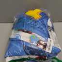 Disney Marvel Spidey and his Amazing Friends Spidey Team Red, White, and Blue 4 Piece Toddler Bed Set - Comforter, Fitted Bottom Sheet, Flat Top Sheet, and Reversible Pillowcase