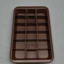 Non Stick Brownie Pan with Dividers, High Carbon Steel Baking Pan, Makes 18 Pre-cut Brownies All at Once - 10.3 X 6.4 X 1.6 Inches Inside Dimension (Gold)