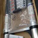 Telescoping Ladder, SocTone 12.5 FT Aluminum Lightweight Extension Ladder with 2 Triangle Stabilizers, Heavy Duty 330lbs Max Capacity, Multi-Purpose Collapsible Ladder for RV or Outdoor Work, Silver