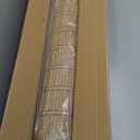 Sunbox Cordless Bamboo Roman Shade Blind, Woven Wood Roman Shades, Light Filtering Natural Bamboo Shades for Windows, French Doors, 44" W x 64" H, Pearly White