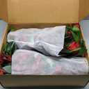 Ling's moment 17.5" Tall Free Standing Artificial Flowers Arrangements 2 pcs Wedding Aisle Runner Chair Decorations Bordeaux Red Centerpieces for Ceremony Reception Rose Floral Floor Party Outdoor