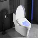 Bidet Toilet Seat - Heated & Elongated Design with Warm Water Wash, Wireless Remote, and Self-Cleaning Nozzle | Includes Soft-Closing Lid, LED Nightlight & Air Dryer