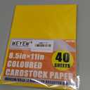 Gold Cardstock 8.5 x 11 Thick Paper, 40 Sheets 65 LB/180 GSM, Cardstock Printer Paper for Invitations, Menus, Wedding, DIY Cards, Kids School Supplies