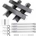 Hisencn Grill Parts for Kitchen Aid 720-0954, 720-0954GA, 720-0733, 720-0733A, 720-0745D, 730-0733, 730-0733A, 730-0954GA, Heat Tent and Grill Burner Replacement Parts for Kitchen Aid 4 Burner Grill