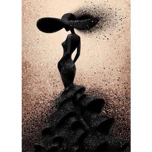 Impossible Puzzles for Adults 1000 Pieces, PICKFORU Black Women Aesthetic Art Puzzle, Beauty Elegant Lady Diamond Aesthetic Art Challenge Jigsaw Puzzle