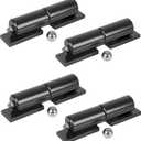 4-Pack Barrel Gate Hinge 5 inches Heavy Duty Weld-On Install Fence 450 Lbs Capacity for Swing Door Trailer Ramp Door