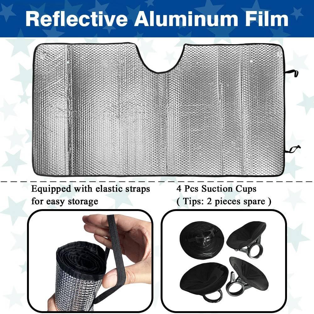 Windshield Sunshade Car Sun Shade for Front Windshield Funny Car Eyes Sunshades Sun Visor Car Interior Protector Blocks UV Rays Foldable Keep Your Vehicle Cool