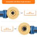 3Pcs Angle Grinder Wood Carving Disc, 4" Angle Grinder Attachments, Stump Grinder Tool Grinding Wheel Cutting Disc