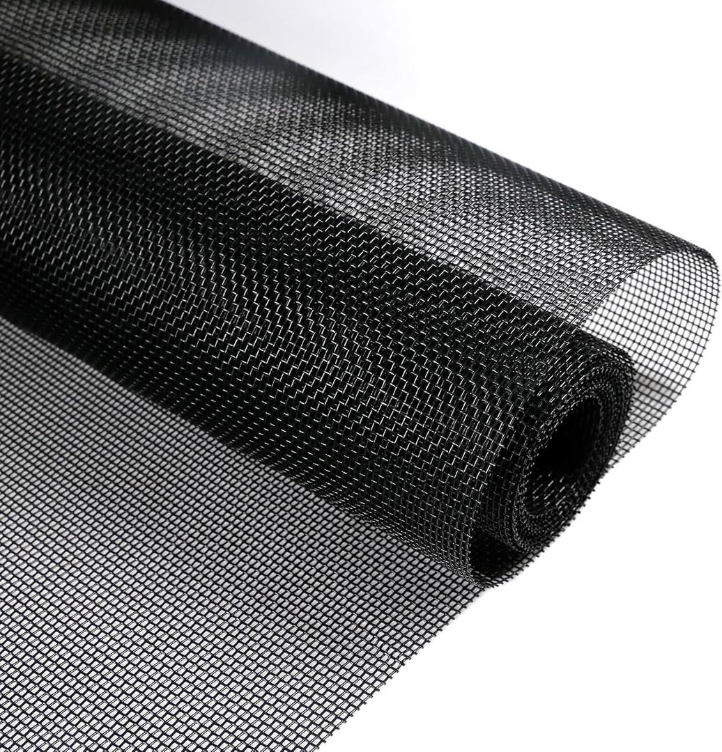Pet Proof Window Screen Replacement Mesh, 39“ x 100" Rolled Packing Upgraded Thicken Charcoal Screen Door Mesh DIY for Sliding Pet Screen Door Repair and Porch, Patio