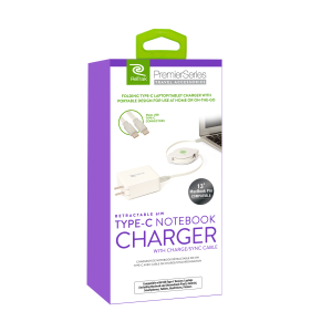 ReTrak Retractable 61W USB-C Laptop Charger