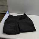 GRAPENT Corduroy Wide Leg Pants Woman High Waisted Trendy Fall Work Casual Elastic Waist Duo Button Welt Pocket Trousers (Large, Black)