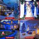 Extra Long 132ft Christmas Decorative Mini Lights, 400 LED Green Wire Fairy Starry String Lights Plug in, Timer & Memory & 8 Modes, for Indoor Outdoor Xmas Tree Wedding Party Decoration,Blue