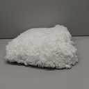 White Toilet Rug 22x24 Non Slip Fluffy Toilet Floor Mat U Shaped Washable Bathroom Contour Rug for Toilet Absorbent Shaggy Toilet Foot Rug White