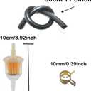 Fuel Pump with Filter and Oil Hose Fit for Kohler 17HP-25HP Cub Cadet Briggs and Stratton mikuni John Deere Kawasaki Yamaha Golf Cart Lawn Mower Small engine 808492 808656