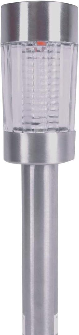 Crosslight Solar Four Multicolor Glass Metal Pathway Light - Weatherproof with Color Select LED's, Pure White, Red, Green and Blue