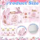 Dunzoom 24 Pcs Princess Party Favors Boxes Little Princess Goodie Treat Candy Boxes with Handles Pink Gift Container for Birthday Party Baby Shower Supplies