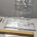 Dual Pull Out Trash Can Under Cabinet, Door Mount & Pull Handle Twin-Mode, Pull-Out Garbage Holder, Under Sink Pull-up Kit with Soft-Close Slides, for Kitchen, Sink, Drawer(Bin Not Included) (Silver)