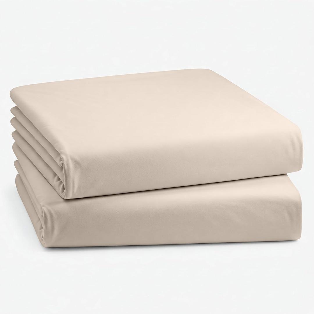 Cot Sheets, 31" x 75", 2 Pack, Ultra Soft Microfiber Cot Fitted Sheet for Narrow Twin Mattress/Camp Bunk Beds/RV Bunk Bed Sheets/Guest Beds/Army Cots/Trifold Mattress, 9 Inch Pockets, Blush