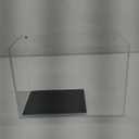 3 Gallon 12.6” L Fish Nano Glass Aquarium, with Separator Plate for Betta, Multi-Functional Square Fish Tank with Filter, LED Light, Black 4mm Glass