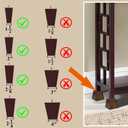 Wood Bed Risers (4 inch Pyramid)