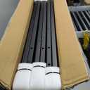3 Packs 1.8' x 5.7' Grid Wall Panels Standing Wire Grid, Display Rack with T-Base Wheels Freestanding Gridwall Panel Tower for Shows, Black
