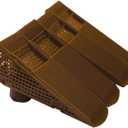 Downspout Gutter Guard - Eliminates Downspout Pipe Clogs from Leaves and Debris - 4-Pack (Brown)