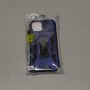 DEERLAMN Case for iPhone 15 with Slide Camera Cover + Screen Protector (2 Packs), Rotated Ring Kickstand Military Grade Shockproof Protective Cover-Navy Blue