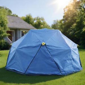 10ft Climbing Dome Canopy, UV-Resistant Play Tent Cover for Outdoor Play Equipment, Easy to Install and Washable (Blue Canopy Only)