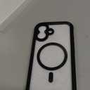 ImpactStrong Magnetic Guard for iPhone 16 Case [Camera Protection] [Military Grade Drop Tested] [Compatible with MagSafe] Slim Translucent Matte Phone Case (6.1") - Black