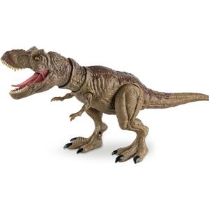 Tyrannosaurus Rex Action Figure Dinosaur Toy for Kids 3-5 & 6-8 with Continuous Spray and Vibration - Roaring & Light-Up Dino Toy with Movable Jaws and Limbs, Christmas, Birthday Gift for Kids (Brown)