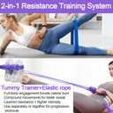 21 Fitness Resistance Bands Set with Pedal System Resistance Bands & Tube Pedal Resistance Device, Multifunction Tension Rope for Full Body Workout, Exercise Bands for Abs, Fashion Puller for Women