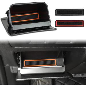 auovo Fuse Box Coin Container Storage Tray Compatible with Subaru Crosstrek Impreza XV Forester Legacy Outback WRX STI Ascent (Orange/Red/Black)