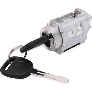 Ignition Lock Cylinder w/Keys & Passlock Chip Starter - Compatible with Chevy Malibu, Impala, Monte Carlo, Pontiac Grand AM, Oldsmobile Alero, Cutlass - Replace D1493F, 12458191, 25832354, 924-719